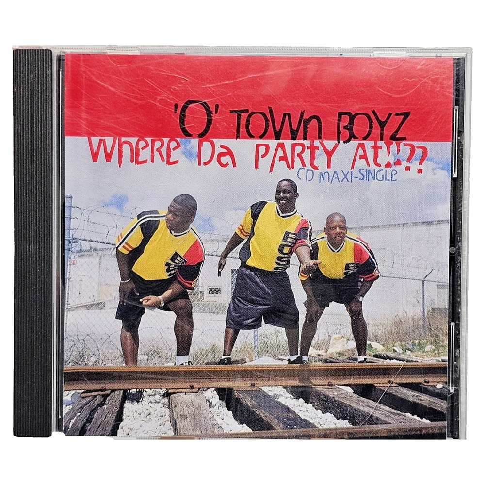 O Town Boyz Where Da Party At CD Maxi Single Promo REDJ-72003-2 Rap 1996 EUC
